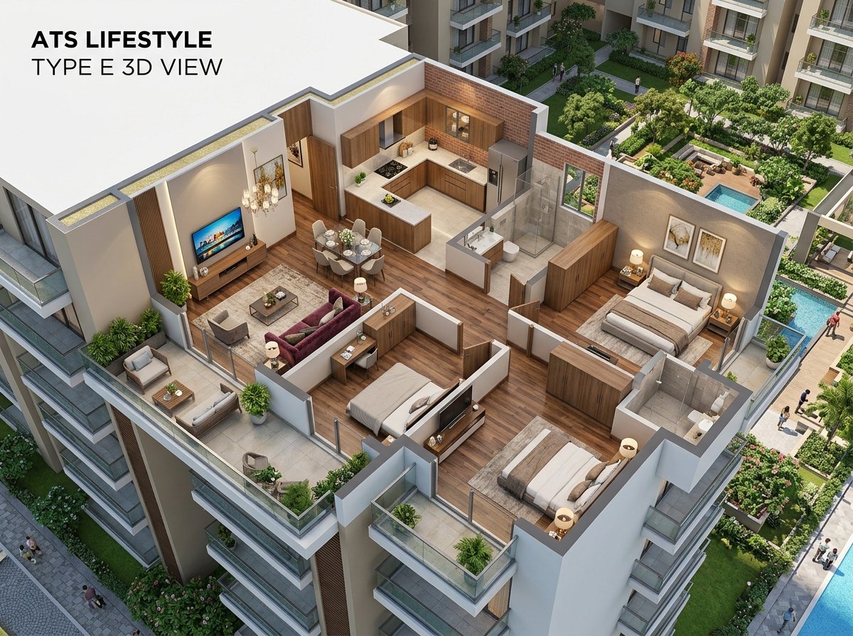 ATS Lifestyle Type E 3D Isometric View
