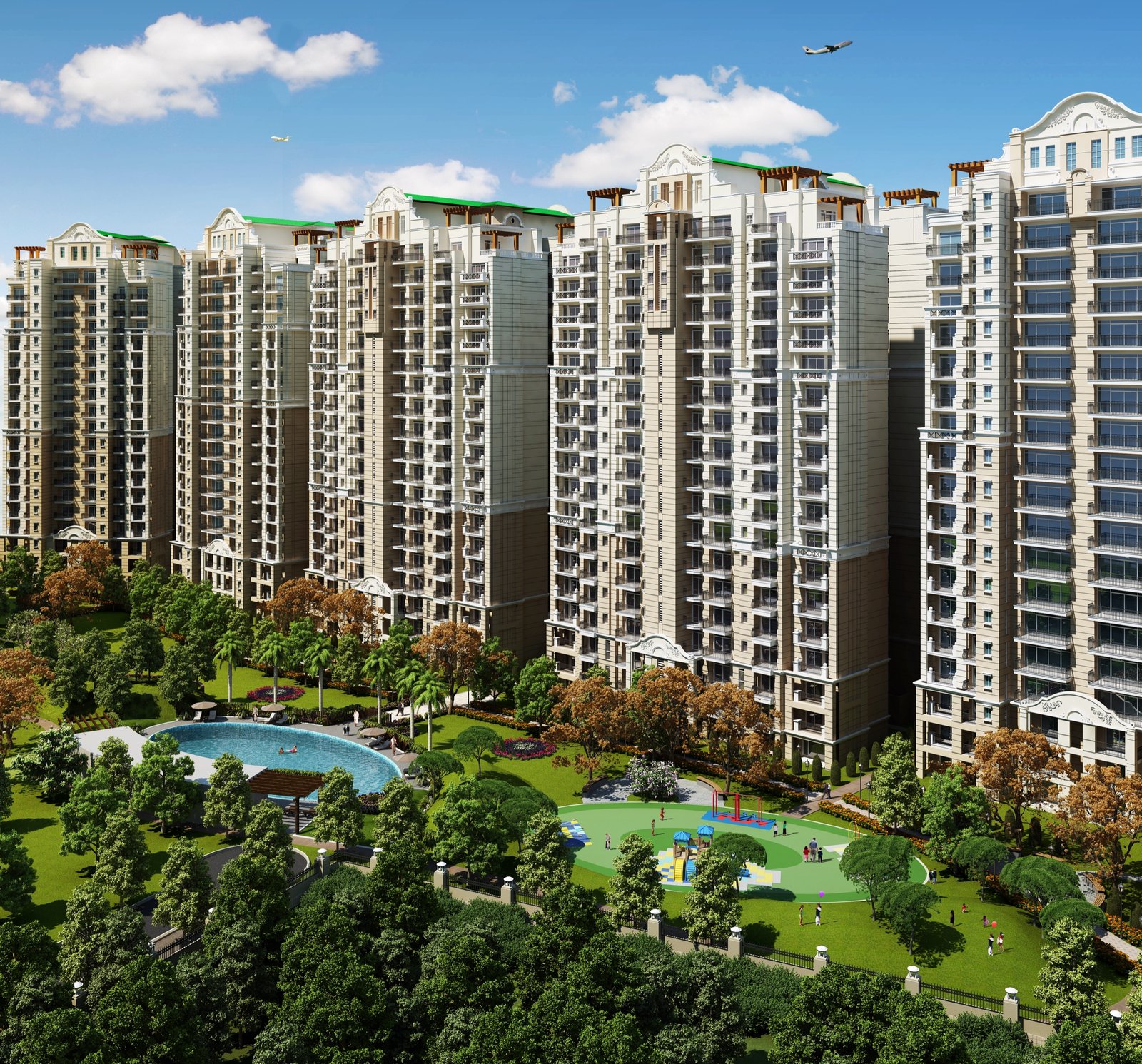 High-Rise Towers Skyline